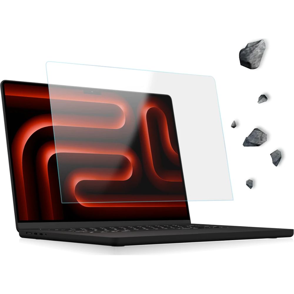 Szkło hybrydowe na ekran z aplikatorem Grizz HybridGlass Easy do Apple MacBook Pro 14 2024 (A3112, A3401, A3185) [M4 / M4 Pro / M4 Max]